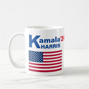 Mug Kamala Harris avec drapeau américain