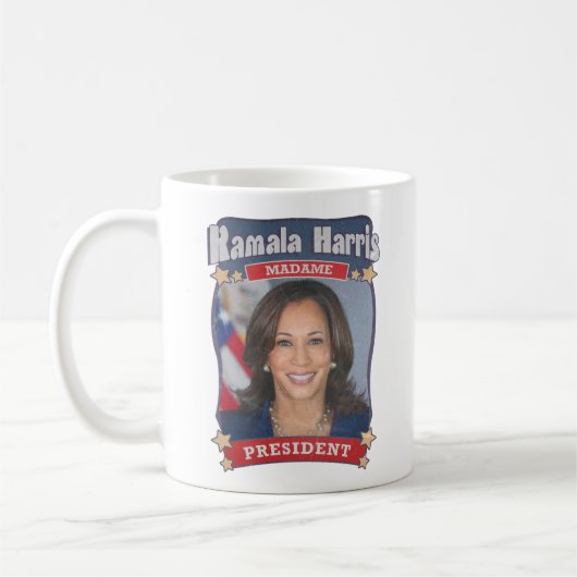 Mug Kamala Harris Madame President Card (Gauche)