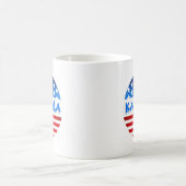 Mug Kamala Harris pour le président USA Drapeau texte (Centre)