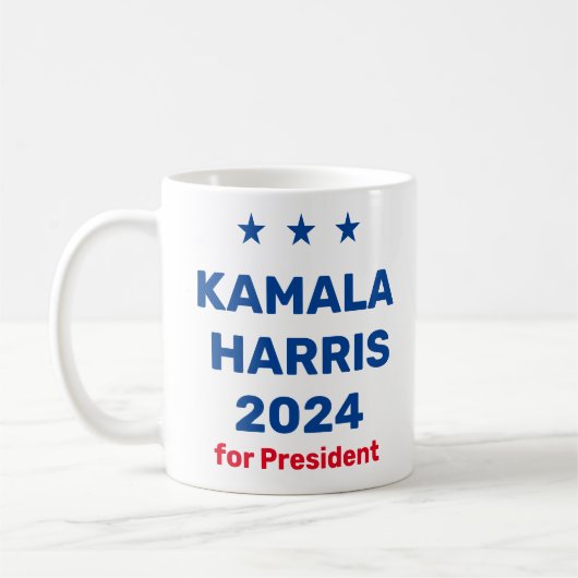 Mug Kamala Harris Pour Président 2024 (Gauche)