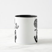 Mug Kamala Harris Président 2024 Comma La Cat et Yarn (Centre)