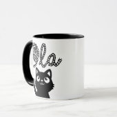 Mug Kamala Harris Président 2024 Comma La Cat et Yarn (Devant gauche)
