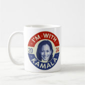 Mug Kamala Harris Président 2024 Democrat Photo Retro (Gauche)