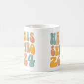 Mug Kamala Harris Shapiro Wavy Text Retro tendance (Centre)