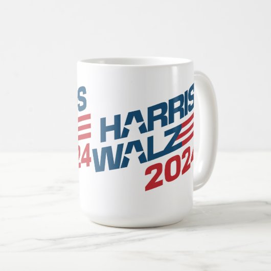 Mug Kamala Harris Tim Walz 2024 (Devant droit)
