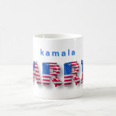 Mug Kamala Harris USA Pavillon Ballons Alphabets Élect (Centre)