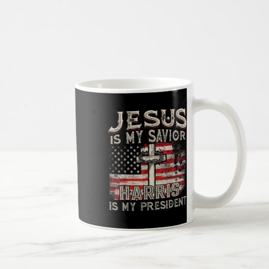 Mug Kamala Jesus Est Mon Sauveur Harris Est Mon Présid (Droite)