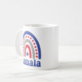 Mug Kamala Politique Boho Patriotique Rainbow Retro (Devant gauche)