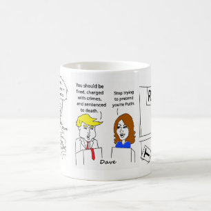 MUG KAMALA TRUMP CARTOUCHES COUPE