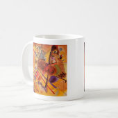 Mug Kandinsky Brown jaune bleu rouge (Devant gauche)