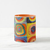 Mug Kandinsky - Carrés aux cercles concentrés (Centre)