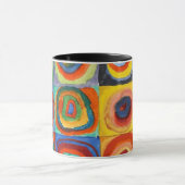 Mug Kandinsky - Carrés aux cercles concentrés (Centre)