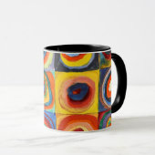 Mug Kandinsky - Carrés aux cercles concentrés (Devant droit)