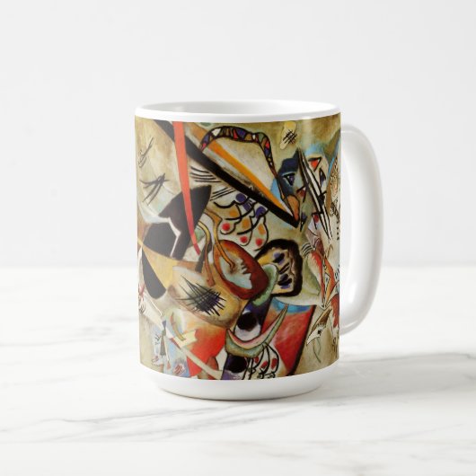 Mug Kandinsky Composition Peinture Abstraite (Devant droit)