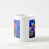 Mug Kandinsky en peinture Abstraite bleue (Centre)