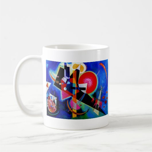 Mug Kandinsky en peinture Abstraite bleue (Gauche)