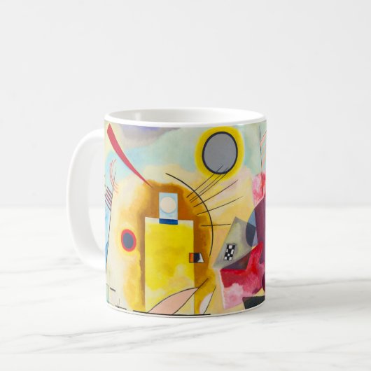 Mug Kandinsky jaune-rouge-bleu (Devant gauche)