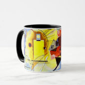 Mug Kandinsky - jaune-rouge-bleu (Devant gauche)