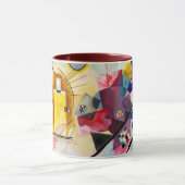 Mug Kandinsky - jaune, rouge, bleu (Jaune, fard à (Centre)