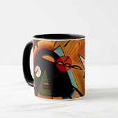 Mug Kandinsky - Noir et Violet, (Devant gauche)