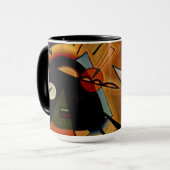 Mug Kandinsky - Noir et Violet (Devant gauche)