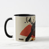 Mug Kandinsky - Orange, art abstrait (Gauche)