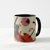 Mug Kandinsky - Orange, art abstrait (Devant droit)