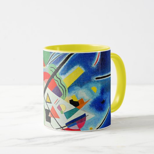 Mug Kandinsky - Peinture Bleue (Devant droit)