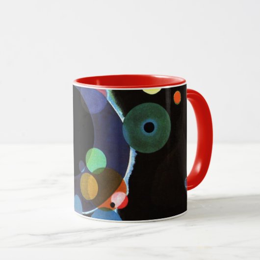 Mug Kandinsky - Plusieurs cercles, célèbre peinture, (Devant droit)