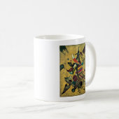 Mug Kandinsky Points Peinture en toile Abstraite (Devant droit)