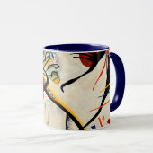 Mug Kandinsky - segment bleu,  (Devant droit)