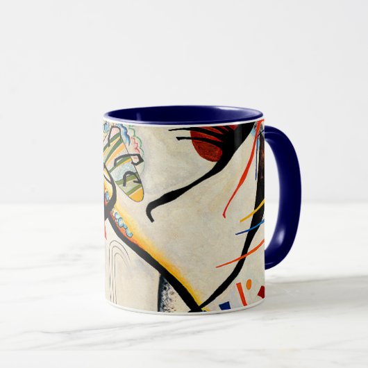 Mug Kandinsky - segment bleu,  (Devant droit)