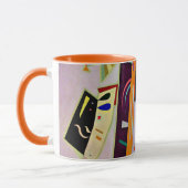 Mug Kandinsky - Violet-Orange, oeuvre populaire, (Gauche)
