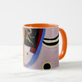 Mug Kandinsky - Violet-Orange, oeuvre populaire, (Devant droit)