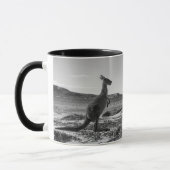 Mug Kangaroo Australie Lucky Bay Photo noir et blanc (Gauche)