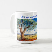 Mug Kangaroo sous le gumtree avec les baubles de Noël (Devant gauche)