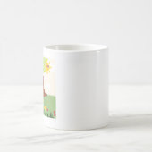 Mug Kangourou heureux dans la forêt (Centre)