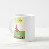 Mug Kangourou heureux dans la forêt (Devant gauche)