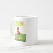 Mug Kangourou heureux dans la forêt (Devant gauche)