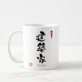Mug KANJI d'architecte (caractères chinois) (Gauche)