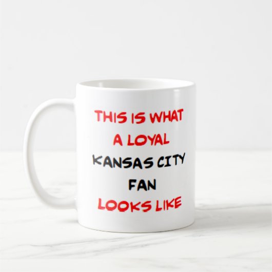 Mug kansas city fan, loyal (Gauche)