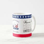 Mug Kansas City, Missouri, États-Unis élégant (Devant droit)