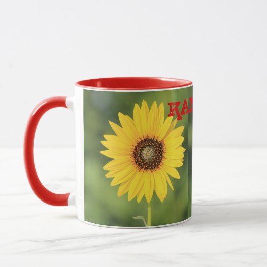 Mug Kansas Sunflower café Mug/Coupe (Gauche)