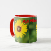 Mug Kansas Sunflower café Mug/Coupe (Devant gauche)