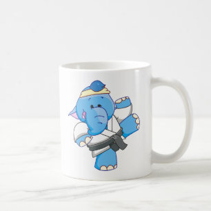 Mug Karaté bleu d'éléphant de Lil