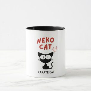 MUG KARATE CHAT NOIR NEKO