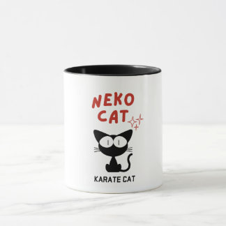 MUG KARATE CHAT NOIR NEKO