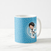 Mug Karate de cheveux noir Boy Judo Arts martiaux (Devant droit)