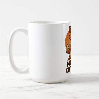 Mug Karate Fox - Never Give Up Motivational japanese 