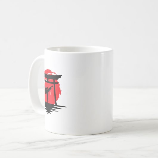 Mug Karate Girl Porte Japonaise (Devant gauche)